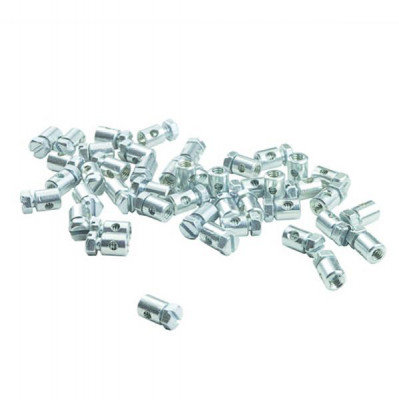 Serre câble de gaz/frein adaptable Ø6mm - Long. 7mm (Blister de 25)