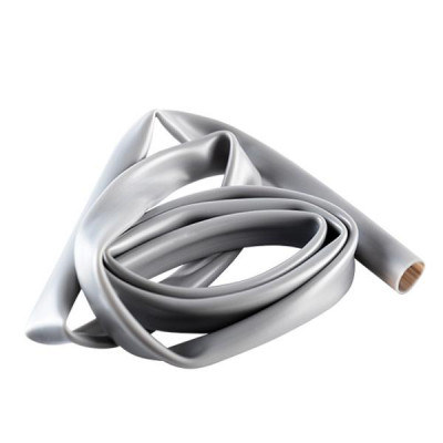 Gaine-souplisseau électrique adaptable 10.5x12 mm gris (1m)
