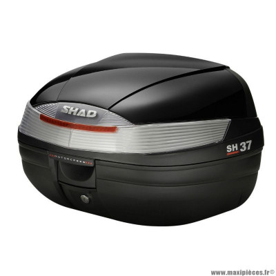 Top case Shad 37L noir avec platine (contenance 2 casques jet ou 1 casque intégral + accessoires)
