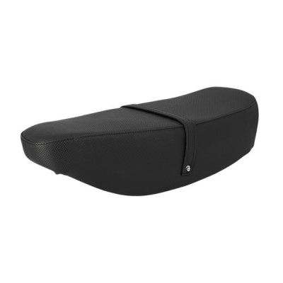 Selle biplace adaptable noire avec sangle
