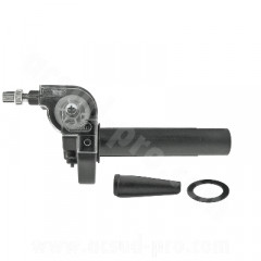 Poignée de gaz Domino alu noir 50 à boîte