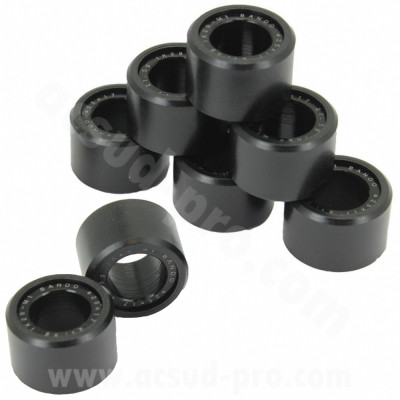 Galet-rouleau Bando 25x15 19g (x8) pour Yamaha 500, 530 TMAX, 400 Majesty / Kymco 550 AK / Peugeot 400 Metropolis