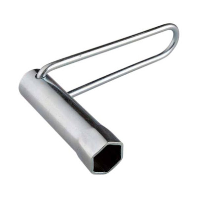 Clé à bougie Buzzetti 21mm/100mm avec manche long pliable (réf. 4807)