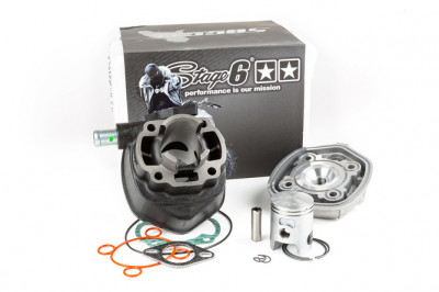 Haut moteur Stage6 StreetRace Fonte pour MBK 50 Nitro, Yamaha 50 Aerox, Malaguti 50 Jog R F12, F15 Liquide, Aprilia 50 SR Liquide