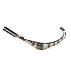 Pot Stage6 silencieux noir CNC passage bas pour Derbi 50 Senda, DRD-Minarelli 50 AM6