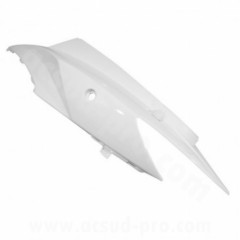 Coque arrière gauche adaptable blanche brillante pour Kymco 50 Agility RS 2011-2017 / 125 Agility RS 2006-2013 (O.R. 83600-LGB5-E10)