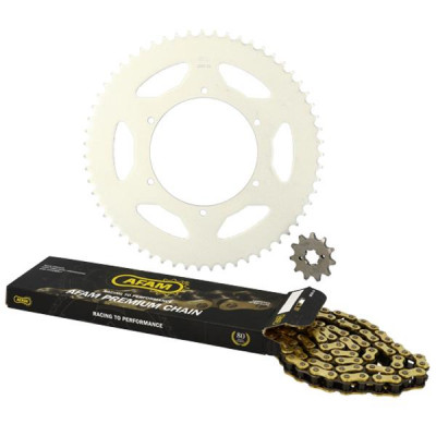 Kit chaîne AFAM 420 11x59 (démultiplication origine) Derbi 50 Senda SM Racing 2018-2020, Senda SM Xtreme 2018-2020