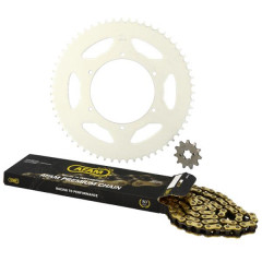 Kit chaîne AFAM 420 11x59 (démultiplication origine) Derbi 50 Senda SM Racing 2018-2020, Senda SM Xtreme 2018-2020