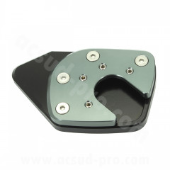 Extension-agrandisseur béquille AVOC alu CNC anodisé noir-titane avec motif pour Honda 750 X-ADV