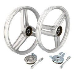 Jante Cyclo adaptable 17'' gris PEUGEOT 103 SP/MVL (vendue par paire)