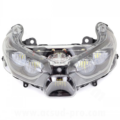 Optique adaptable homologuée CE OEM B74-H4300-00 pour maxi-scooter Yamaha 125-300-400 Xmax 2018-2022