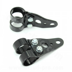 Support de phare adaptable noir diamètre 26-28 mm PEUGEOT 103 / MBK 51 (x2)