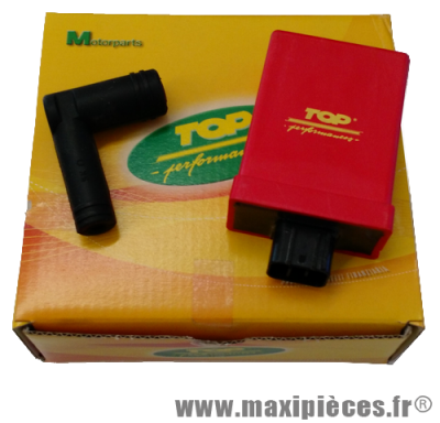 Boîtier CDI TOP PERFORMANCES avance variable pour scooter 2T MBK Booster 2004-2008, Yamaha Bw's, Aerox, Jog, Ovetto après 2002