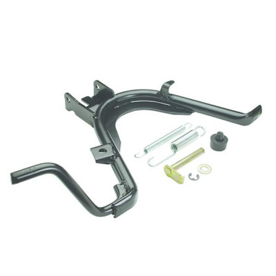 Béquille centrale Buzzetti noire adaptable MBK 50 Ovetto 2007-2016, Yamaha 50 Neos 2007-2016