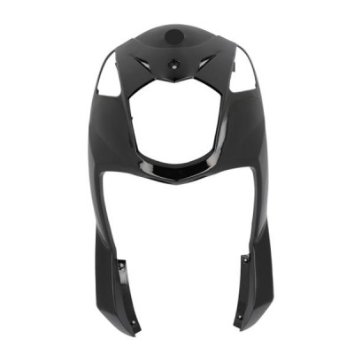 Carénage/Tablier avant adaptable Noir Brillant pour Scooter SYM ORBIT II 50/125 2T-4T
