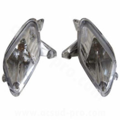 Clignotant arrière adaptable noir (paire) pour SYM FIDDLE 50cc 4T 2008-2021, SYM FIDDLE 125cc 2010-2014