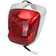 Feu arrière adaptable SYM 50 FIDDLE 2 4T 2008-2022, SYM 125 FIDDLE 2 2008-2014 (OEM : 33700-ALA-000)