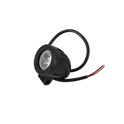 Feu additionnel orientable LED adaptable Alu Noir Diam Ext 57mm