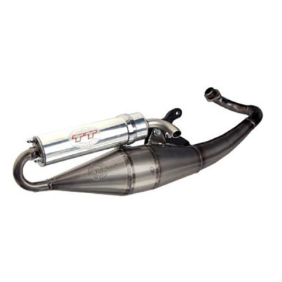 Pot d'échappement LEOVINCE TT Poli Piaggio 50 Zip 2T 2009+, Typhoon 2012+, SR Motard 2012+ (REF 4065)