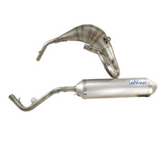 Pot d'échappement LEOVINCE passage haut à gauche pour MBK 50 X-Limit, Yamaha 50 DTR, Malaguti 50 XTM (REF 3260)