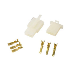 Connecteur électrique adaptable 3 fiches mâle/femelle