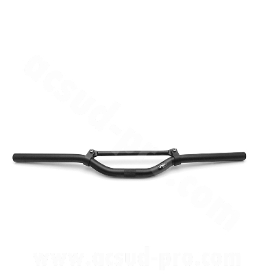 Guidon street adaptable alu noir mat 625 mm avec barre de renfort (hauteur sous barre 40 mm)