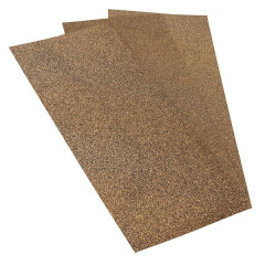 Joint plat adaptable 195x475 mm en gomme de liège, épaisseurs 1.0/1.5/2.0 mm, résiste jusqu'à 100°C