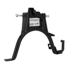 Béquille centrale Buzzetti adaptable noire pour MBK 50 Booster 2004+, Rocket, Yamaha 50 BWS 2004