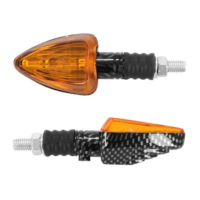 Clignotant adaptable imitation carbone homologué CE (paire)