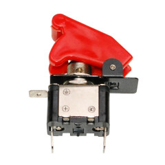 Interrupteur de sécurité adaptable contacteur avec diode rouge et loquet rouge