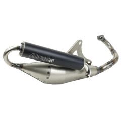Pot d’échappement Tecnigas Q-TRE verni compatible avec Piaggio 50 Zip 2T, Typhoon, NRG, Fly 2T, Liberty 2T, Gilera 50 Stalker, Runner, DNA, Aprilia 50 SR, Sport City.