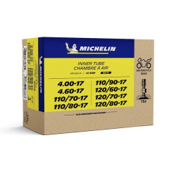 Chambre à air Michelin 17 pouces 4.00 à 4.60 x 17, 110/70-17 à 120/70-17 VALVE TR4