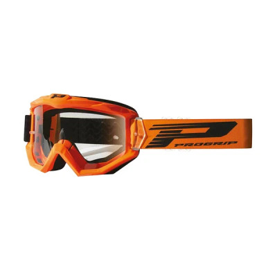 Masque-lunettes ProGrip 3201 Orange Écran transparent anti-rayures/Anti U.V.