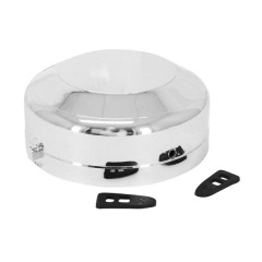 Cache volant allumage adaptable chromé rupteur MBK 51 (livré avec 2 attaches)