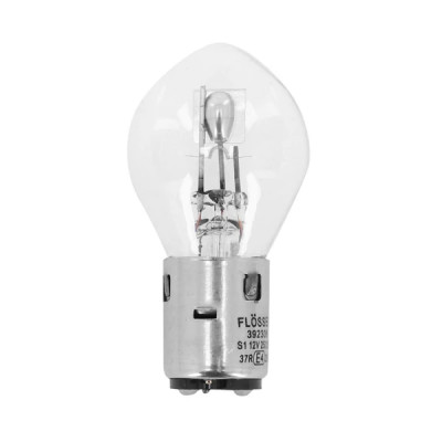 Ampoule 12V Flosser 25/25W BA20d phare avant scooter, mob, moto
