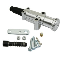 Commande starter Polini manuel chrome (316.0021) sans câble pour Scooter, Mécaboite, Mobylette, Maxi Scooter, Moto, Quad