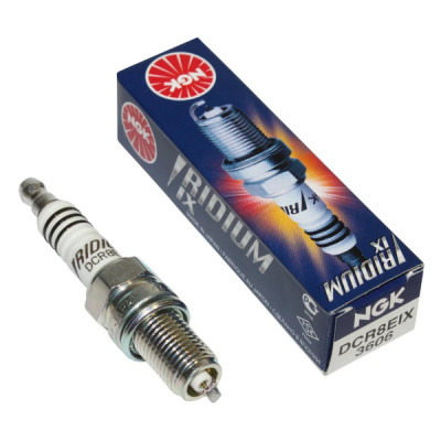 Bougie NGK DCR8EIX (3606) - Iridium IX - Scooter, Mécaboite, Mobylette, Maxi Scooter, Moto, Quad