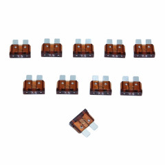 Fusible plat enfichable adaptable 7,5A sachet de 10 pour Scooter, Mécaboite, Mobylette, Maxi Scooter, Moto, Quad