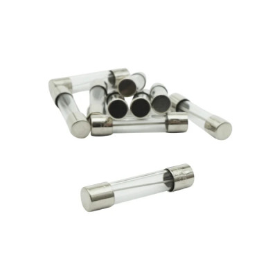 Fusible rond en verre 10A adaptable (sachet de 10) pour Scooter, Mécaboite, Mobylette, Maxi Scooter, Moto, Quad