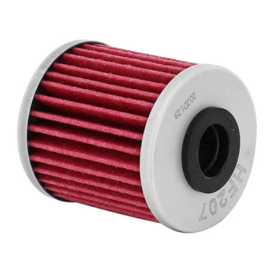 Filtre à huile Hiflofiltro HF207 (38x44mm) pour Moto : Kawasaki 250 KX 2004-2015, Suzuli 250-450 RM 2004-2015, Beta 250-300 Evo 2009-2016
