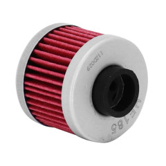 Filtre à huile HIFLOFILTRO HF185 (41x33mm) pour Maxi-Scooter : PEUGEOT 125 SATELIS, JET FORCE, ELYSEO, ELYSTAR - APRILIA 125 LEONARDO 1996-2004, SCARABEO 1999-2003