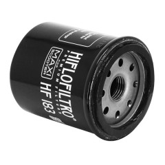 Filtre à huile Hiflofiltro HF183 adapté pour Maxi-Scooter : PIAGGIO 125 X-EVO, X7, X8, X9, MP3, LIBERTY, FLY, VESPA GT, VESPA LX, 250 MP3, APRILIA 125 ATLANTIC 2002-2011, GILERA 125 NEXUS 2007
