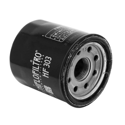 Filtre à huile Hiflofiltro HF303 (65x73mm) - Motos : HONDA 500 CBS, 650 DEAUVILLE, 800 VFR, KAWASAKI 600 ER-6, 1700 VN, Z 1000, ZZR 1400, YAMAHA 600 FAZER, 1000 YZF-R1