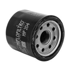 Filtre à huile Hiflofiltro HF204 (65x64mm) pour Moto : Honda 900 CB F Hornet, 700 Integra, Kawasaki Z750, Triumph 1050 Tiger