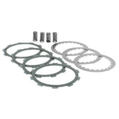 Disques d'embrayage Stage6 Racing carbone 4 disques pour Minarelli AM6, MBK 50 X-Power, Yamaha 50 TZR, DTR, Peugeot 50 XPS, Rieju 50 RS1, SMX, Beta 50 RR