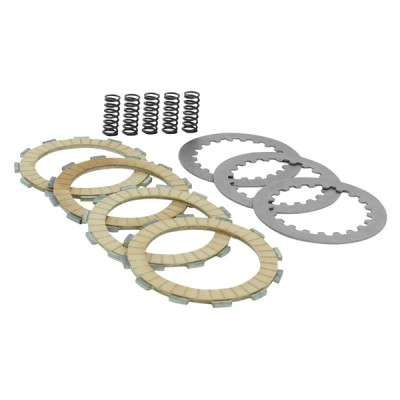 Disques d'embrayage Stage6 Racing fournis en kit complet 4 disques garnis pour Derbi 50 Senda, GPR - Gilera 50 SMT, RCR (Carbone)