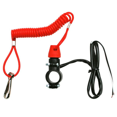 Coupe circuit sécurité adaptable fixation sur guidon