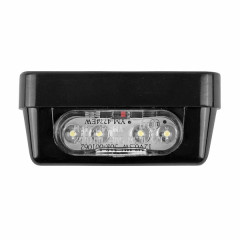 Éclairage de plaque adaptable 4 LEDs noir homologué CE