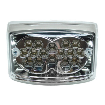 Feu arrière adaptable blanc à leds homologué CE (16 leds) pour scooter MBK 50 Booster/Yamaha 50 BWS après 2004