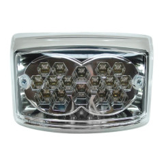 Feu arrière adaptable blanc à leds homologué CE (16 leds) pour scooter MBK 50 Booster/Yamaha 50 BWS après 2004